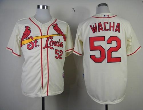 Cardinals #52 Michael Wacha Cream Cool Base Stitched MLB Jersey - Click Image to Close